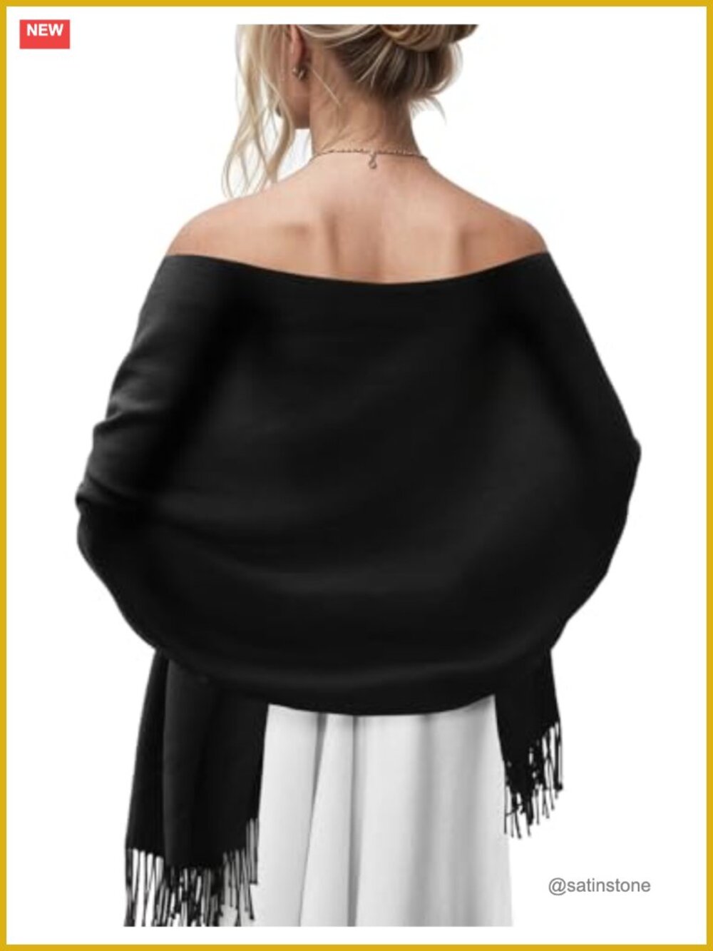 Pashmina Shawl Wrap Large Cozy Scarf for Wedding Bridal Evening